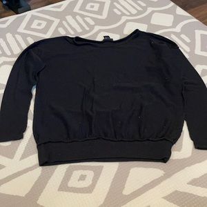 Plain black sweater
